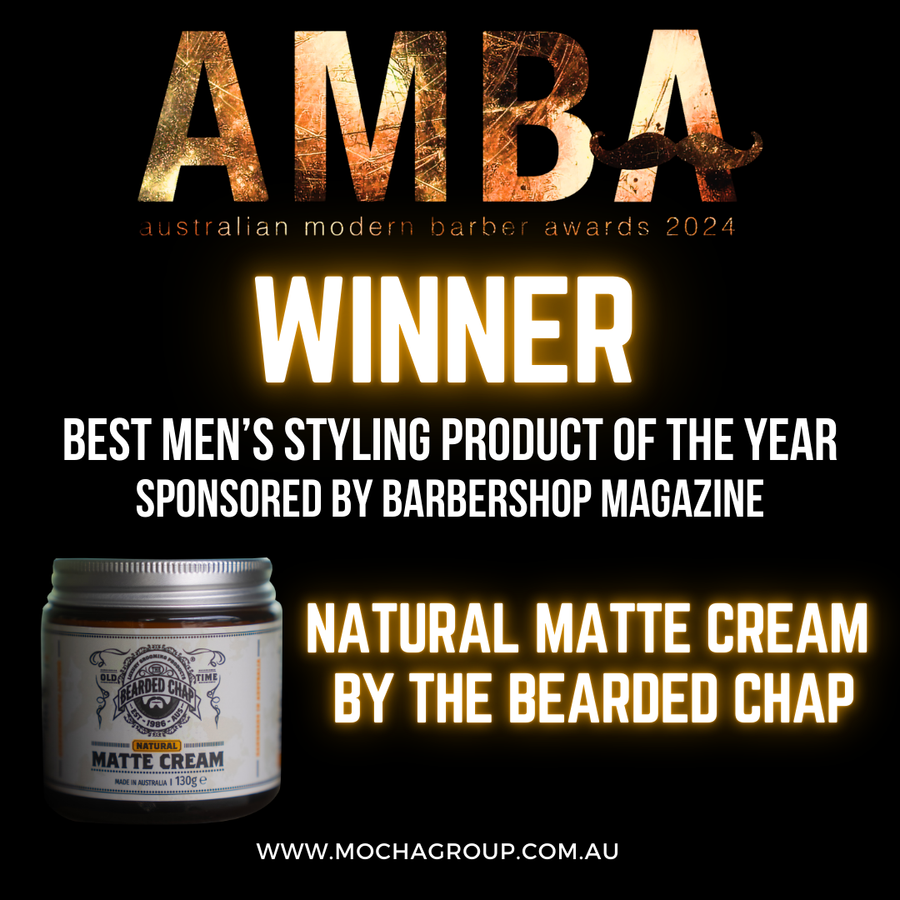 The Bearded Chap Natural Matte Cream - Winner of Best Men's Hair Styling Product at the Australian Modern Barber Awards 2024